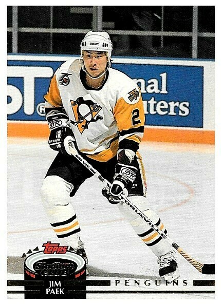 Paek, Jim / 1992-93 Pittsburgh Penguins / Stadium Club #437
