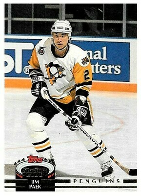 Paek, Jim / 1992-93 Pittsburgh Penguins / Stadium Club #437