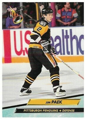 Paek, Jim / 1992-93 Pittsburgh Penguins / Ultra #168