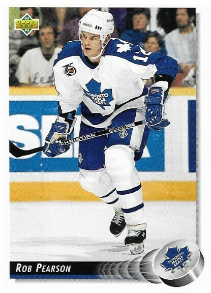 Pearson, Rob / 1992-93 Toronto Maple Leafs / Upper Deck #318