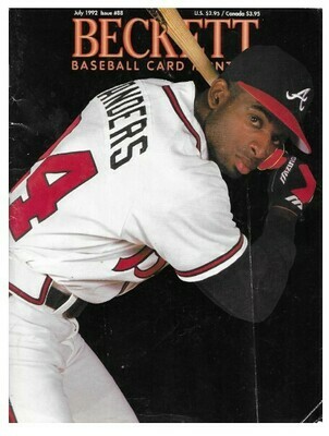 Beckett - Baseball Card Monthly / Deion Sanders / July 1992
