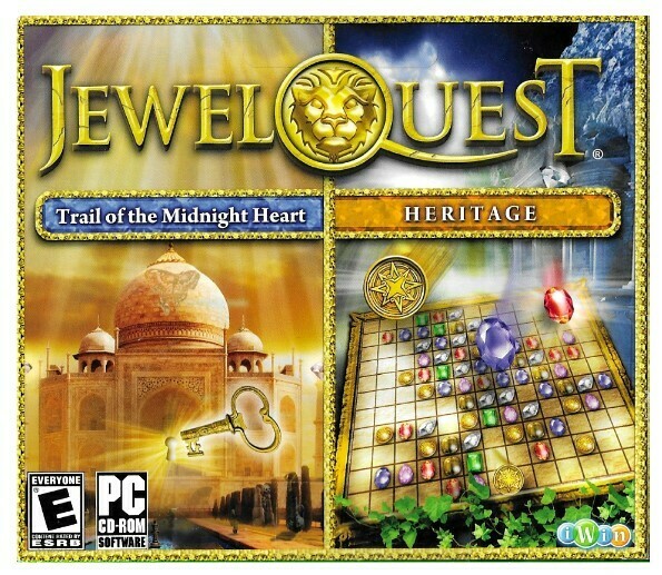 Jewel Quest / Trail of the Midnight Heart - Heritage | iWin P/N: 130939 | CD Rom | 2011
