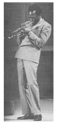 Davis, Miles / On Stage-Striped Suit--West Germany / 1959