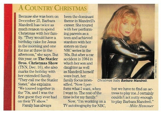 Mandrell, Barbara / A Country Christmas / 1995