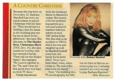 Mandrell, Barbara / A Country Christmas / 1995