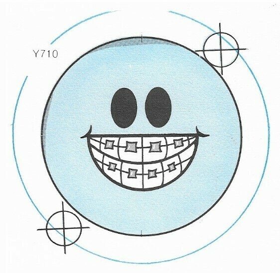 Badge-A-Minit / Smiley Face with Braces