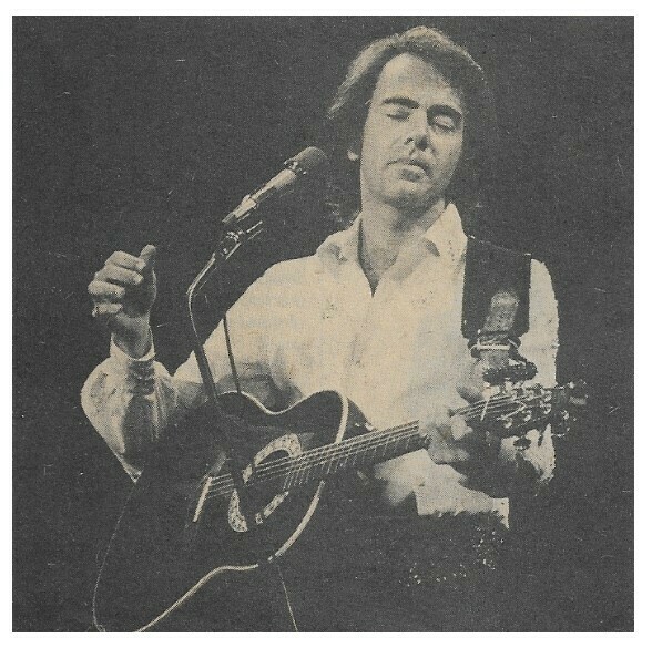Diamond, Neil / On Stage-Eyes Closed-Strumming Guitar / 1976