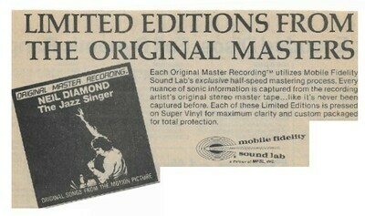 Diamond, Neil / Limited Editions From the Original Masters / 1981