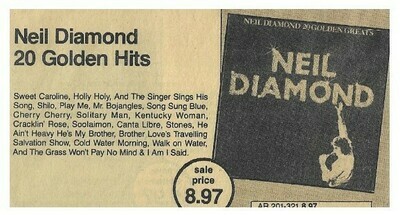Diamond, Neil / 20 Golden Greats / 1978