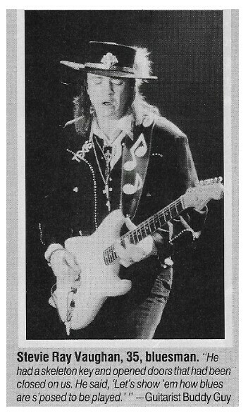 Vaughan, Stevie Ray / On Stage-Quote by Buddy Guy / 1990