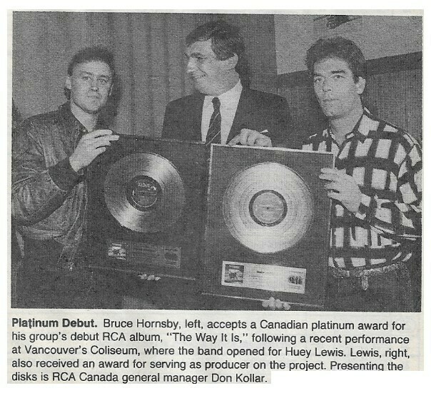 Hornsby, Bruce / Platinum Debut - with Huey Lewis / 1987