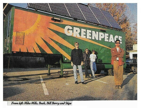 R.E.M. / Greenpeace Alternative NRG Concert Publicity Photo / 1993