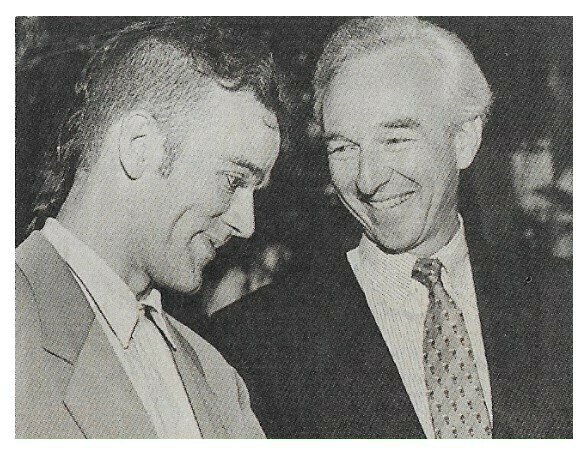 R.E.M. / Michael Stipe with Georgia Senator Wyche Fowler, Jr. / 1989