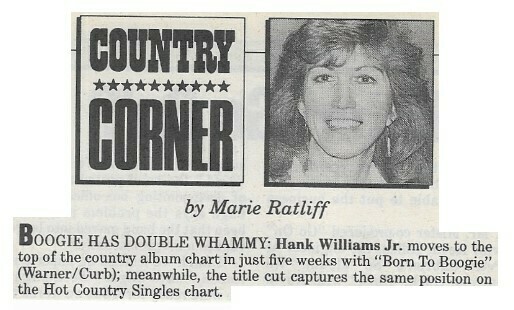 Williams, Hank (Jr.) / Boogie Has Double Whammy / 1987