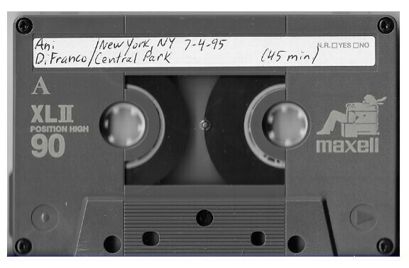 DiFranco, Ani / New York, NY (Central Park) - July 1, 1995 | with Barry Manilow Bonus