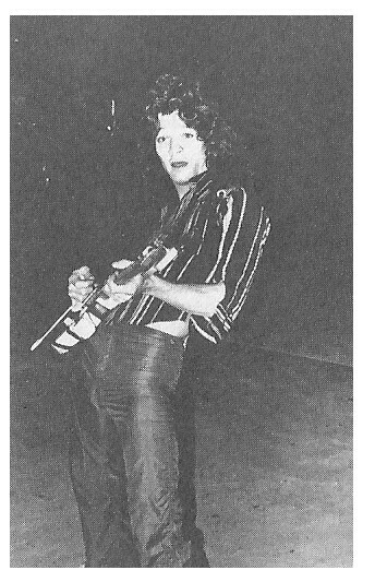 Van Halen / Eddie Van Halen On Stage-Striped Shirt-Guitar / 1970s