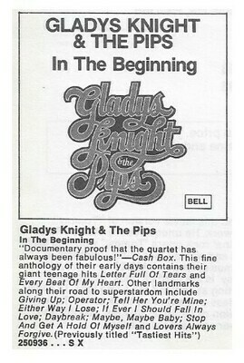 Knight, Gladys (+ The Pips) / In the Beginning / 1975