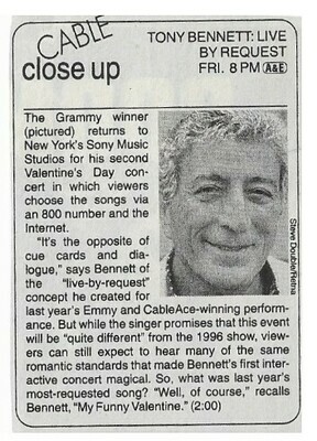 Bennett, Tony / Live By Request (Cable Close Up) / 1997