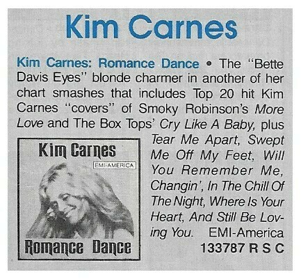Carnes, Kim / Romance Dance / 1980