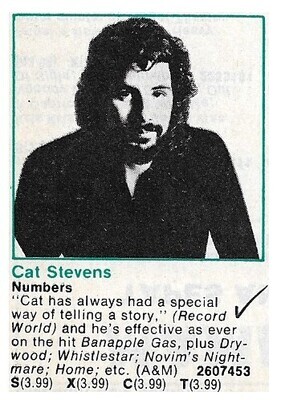 Stevens, Cat / Numbers / 1975