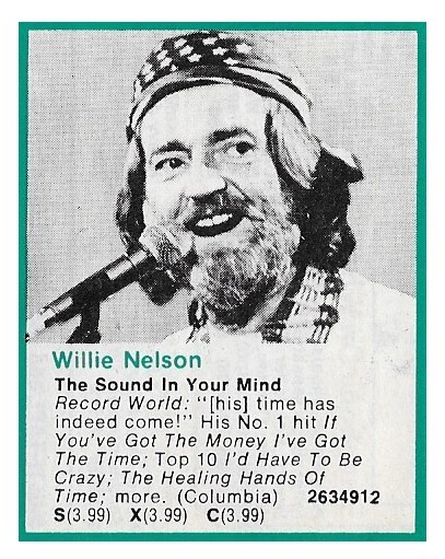 Nelson, Willie / The Sound In Your Mind / 1976