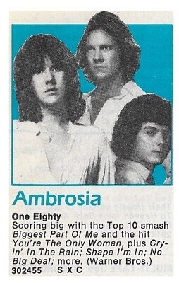 Ambrosia / One Eighty / 1980