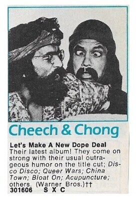 Cheech + Chong / Let's Make a New Dope Deal / 1980