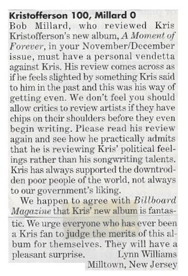 Kristofferson, Kris / Kristofferson 100, Millard 0 / 1996