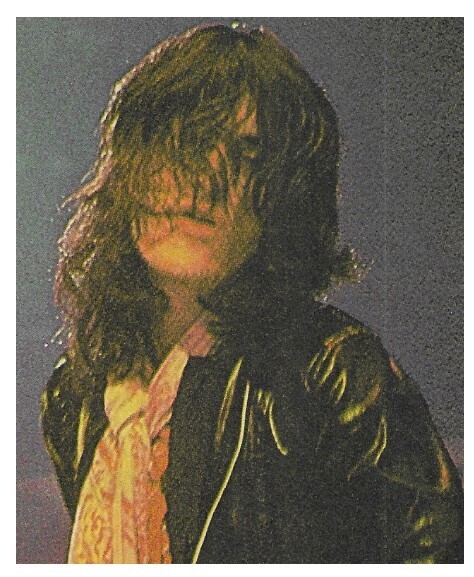 Aerosmith / Joe Perry On Stage-Black Leather Jacket-Eyes Closed / 1977