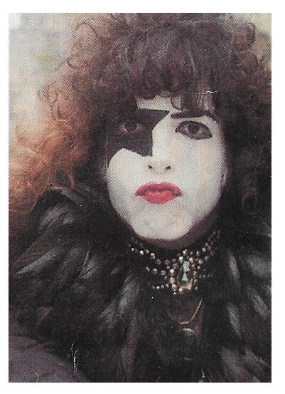 Kiss / Paul Stanley Closeup-White Background / 1976