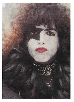 Kiss / Paul Stanley Closeup-White Background / 1976