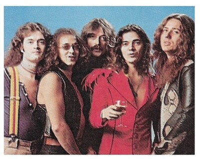 Deep Purple / Group Standing-Blue Background / 1976