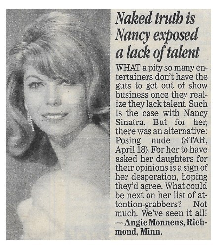 Sinatra, Nancy / Naked Truth is Nancy Exposed a Lack of Talent / 1995