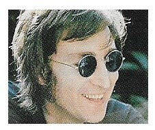 Lennon, John / Closeup, Smiling, Looking to His Left