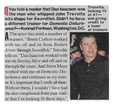 Travolta, John / Looking Fit at 47 / 2002