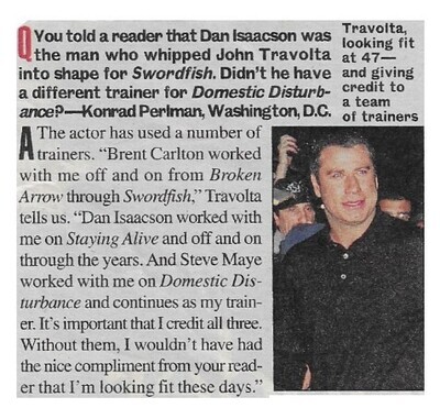 Travolta, John / Looking Fit at 47 / 2002