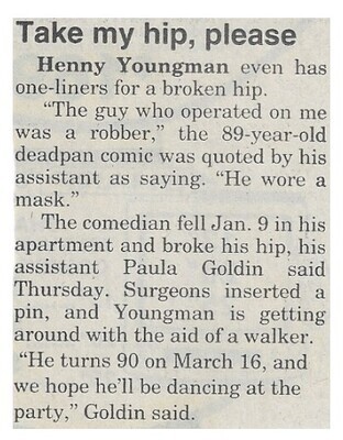 Youngman, Henny / Take My Hip, Please / 1996