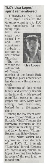 TLC / TLC's Lisa Lopes' Spirit Remembered / 2002