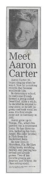 Carter, Aaron / Meet Aaron Carter / 2002