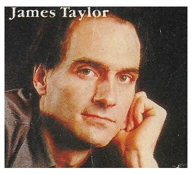 Taylor, James / Closeup-Hand On Face-Black Background