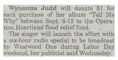 Judd, Wynonna / Heartland Flood Relief Fund / 1993