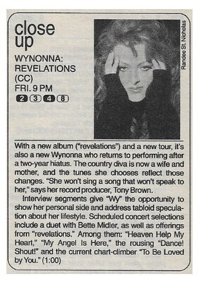 Judd, Wynonna / Wynonna: Revelations (Close Up) / 1996