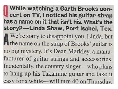 Brooks, Garth / Guitar Strap / 2002