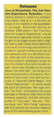 Hendrix, Jimi / Live At Winterland / 1987