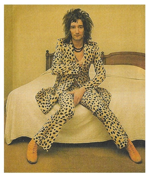 Stewart, Rod / Sitting On Bed-Leopard Print Outfit / 1973