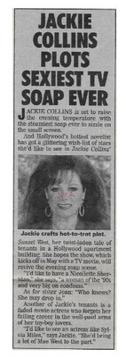 Collins, Jackie / Plots Sexiest TV Soap Ever / 1992
