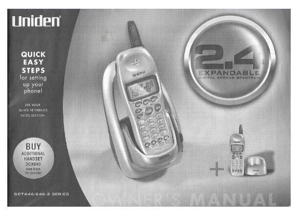 Uniden / 2.4 Expandable Phone | 2004