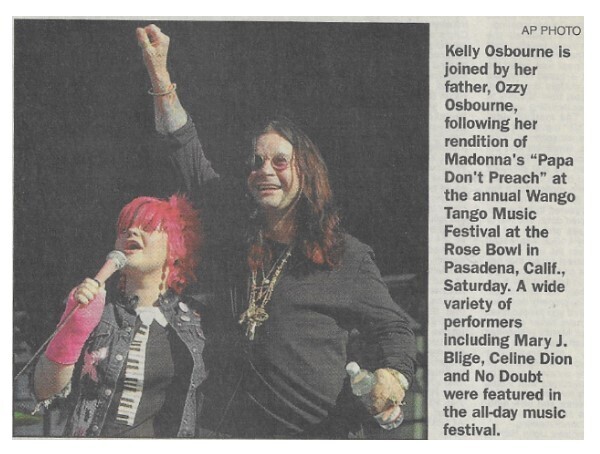 Osbourne, Ozzy / Pasadena, CA (Rose Bowl) | with Kelly Osbourne / 2002