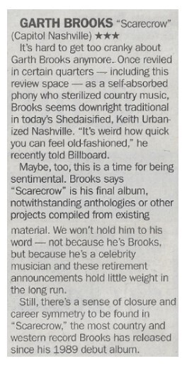 Brooks, Garth / Scarecrow / 2001