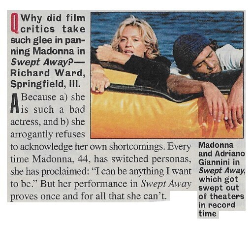 Madonna / Panning Madonna in Swept Away / 2002